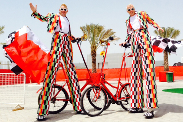 bicycle-themed entertainment for events
