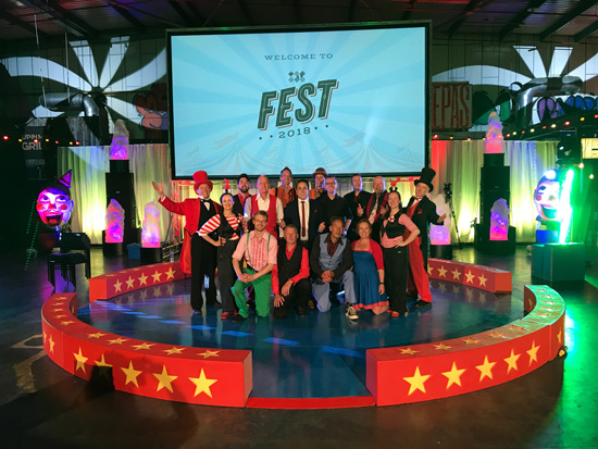 London Team Building Corporate Entertainment for businesses with a circus theme