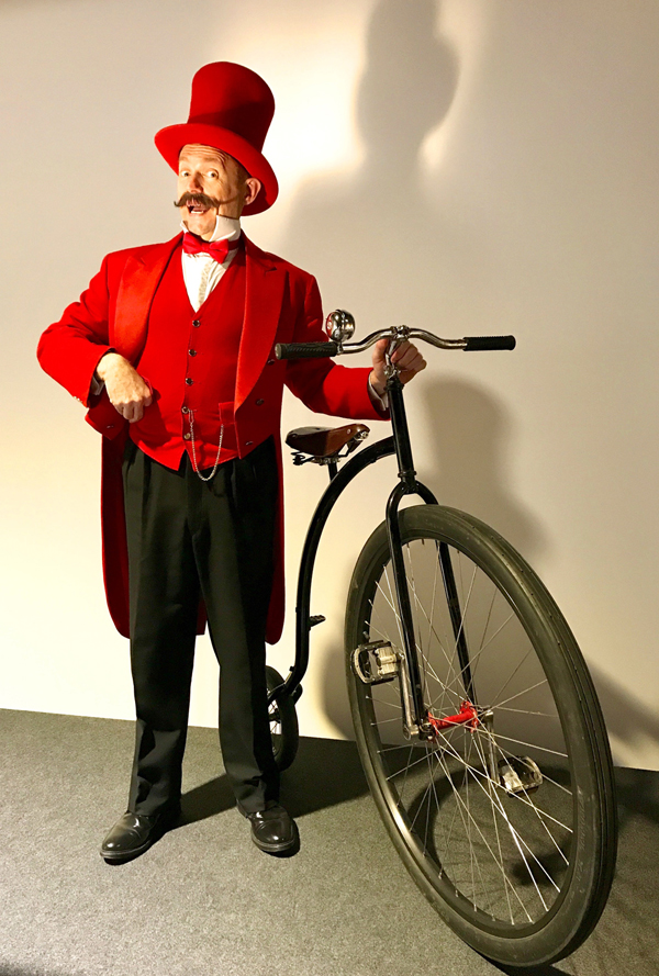 Ringmaster with Penny Farthing - The Greatest Showman